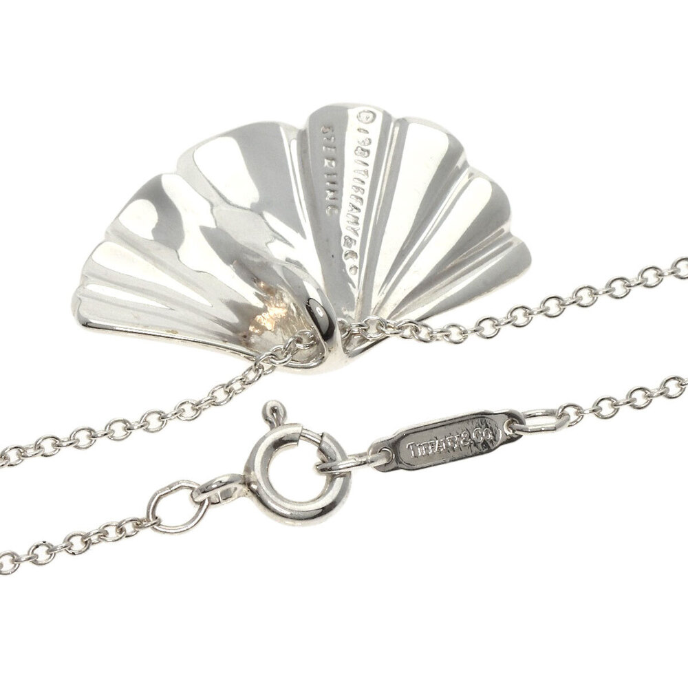 Tiffany shell motif necklace silver